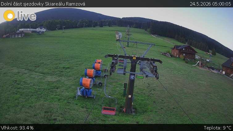 Horské atrakce Ramzová - Dolní část sjezdovky Skiareálu Ramzová - 24.5.2026 v 05:00