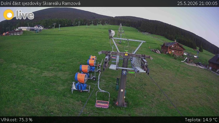 Horské atrakce Ramzová - Dolní část sjezdovky Skiareálu Ramzová - 25.5.2026 v 21:00