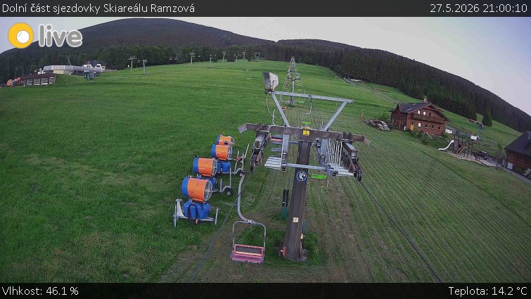 Horské atrakce Ramzová - Dolní část sjezdovky Skiareálu Ramzová - 27.5.2026 v 21:00