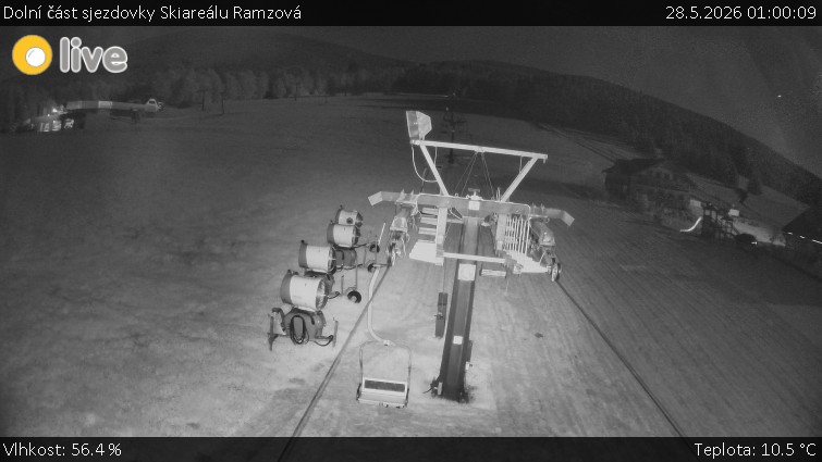 Horské atrakce Ramzová - Dolní část sjezdovky Skiareálu Ramzová - 28.5.2026 v 01:00
