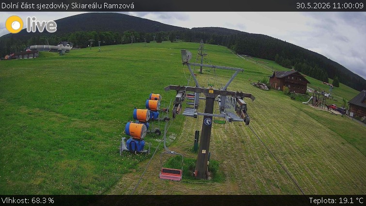 Horské atrakce Ramzová - Dolní část sjezdovky Skiareálu Ramzová - 30.5.2026 v 11:00