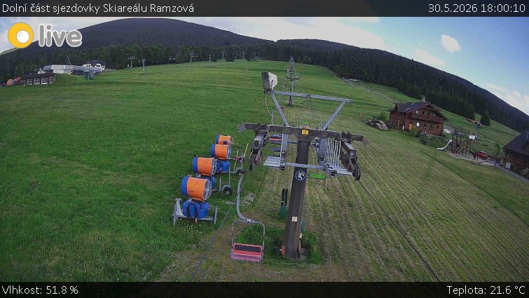 Horské atrakce Ramzová - Dolní část sjezdovky Skiareálu Ramzová - 30.5.2026 v 18:00