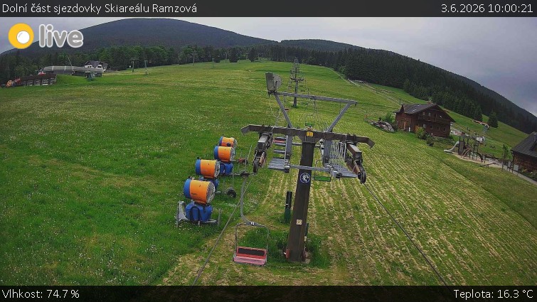 Horské atrakce Ramzová - Dolní část sjezdovky Skiareálu Ramzová - 3.6.2026 v 10:00