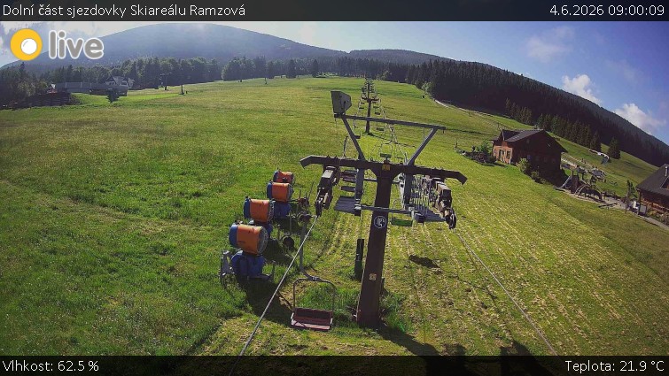 Horské atrakce Ramzová - Dolní část sjezdovky Skiareálu Ramzová - 4.6.2026 v 09:00