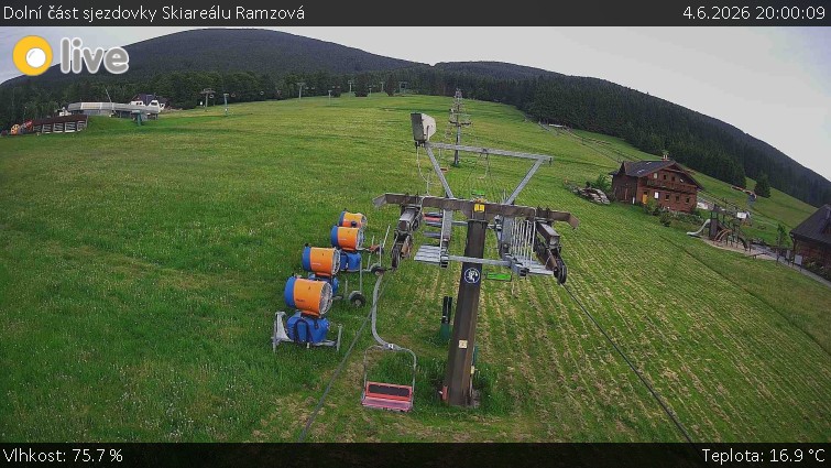 Horské atrakce Ramzová - Dolní část sjezdovky Skiareálu Ramzová - 4.6.2026 v 20:00