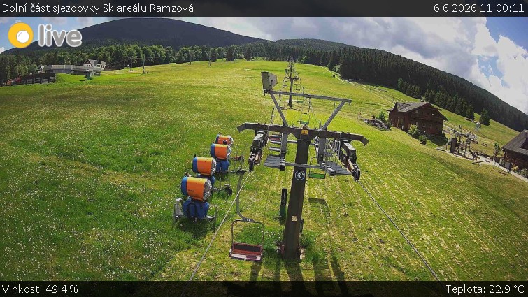 Horské atrakce Ramzová - Dolní část sjezdovky Skiareálu Ramzová - 6.6.2026 v 11:00