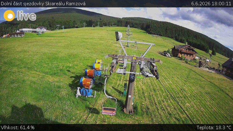 Horské atrakce Ramzová - Dolní část sjezdovky Skiareálu Ramzová - 6.6.2026 v 18:00
