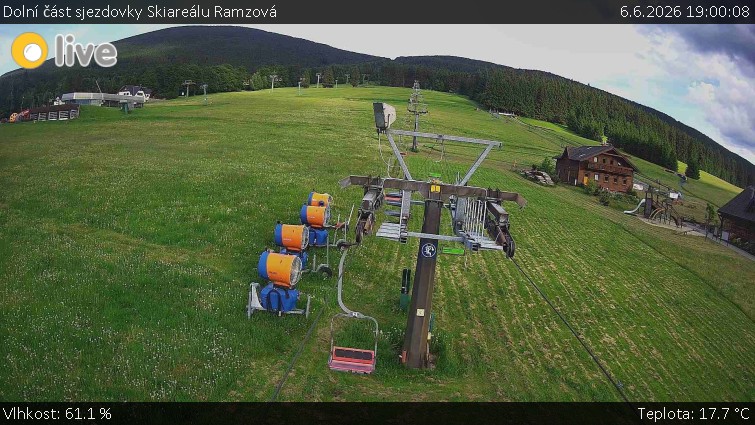 Horské atrakce Ramzová - Dolní část sjezdovky Skiareálu Ramzová - 6.6.2026 v 19:00