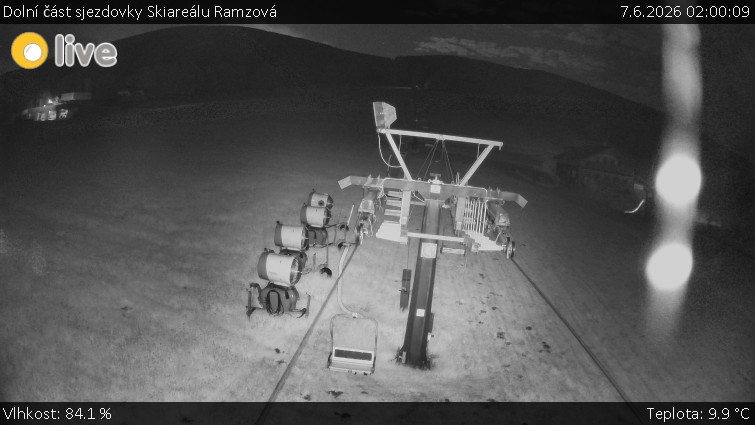Horské atrakce Ramzová - Dolní část sjezdovky Skiareálu Ramzová - 7.6.2026 v 02:00
