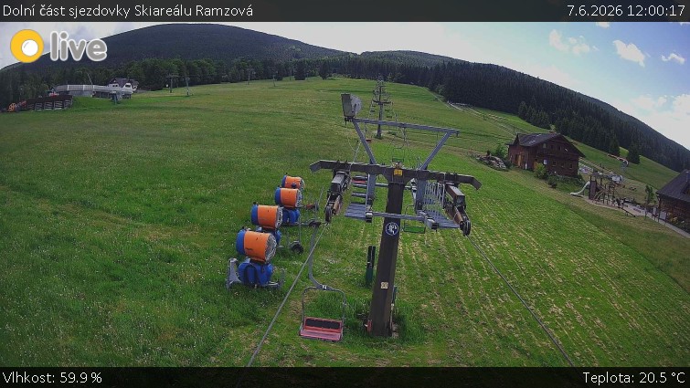 Horské atrakce Ramzová - Dolní část sjezdovky Skiareálu Ramzová - 7.6.2026 v 12:00