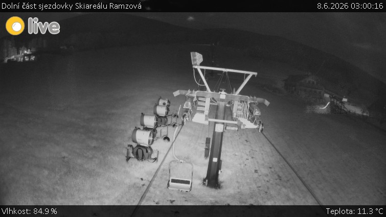 Horské atrakce Ramzová - Dolní část sjezdovky Skiareálu Ramzová - 8.6.2026 v 03:00