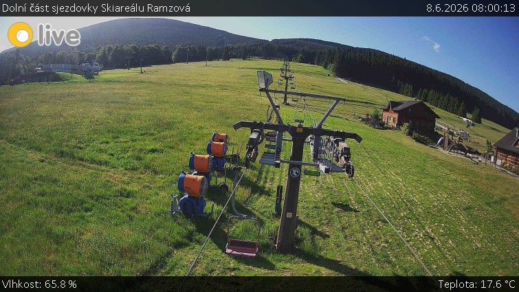Horské atrakce Ramzová - Dolní část sjezdovky Skiareálu Ramzová - 8.6.2026 v 08:00