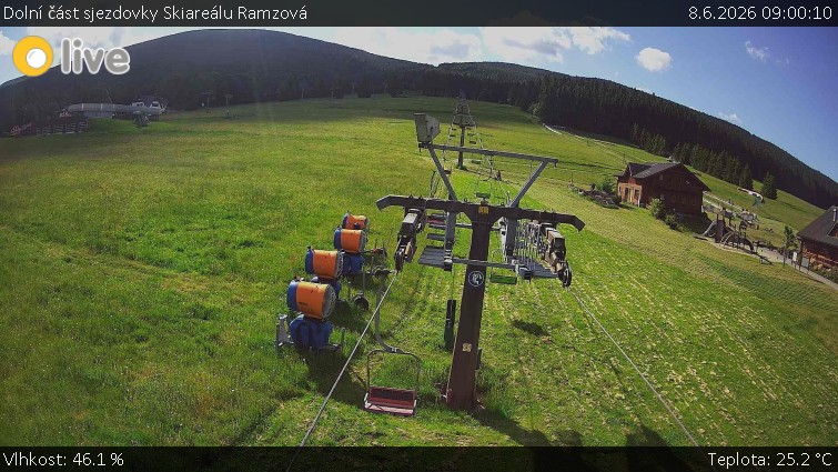 Horské atrakce Ramzová - Dolní část sjezdovky Skiareálu Ramzová - 8.6.2026 v 09:00