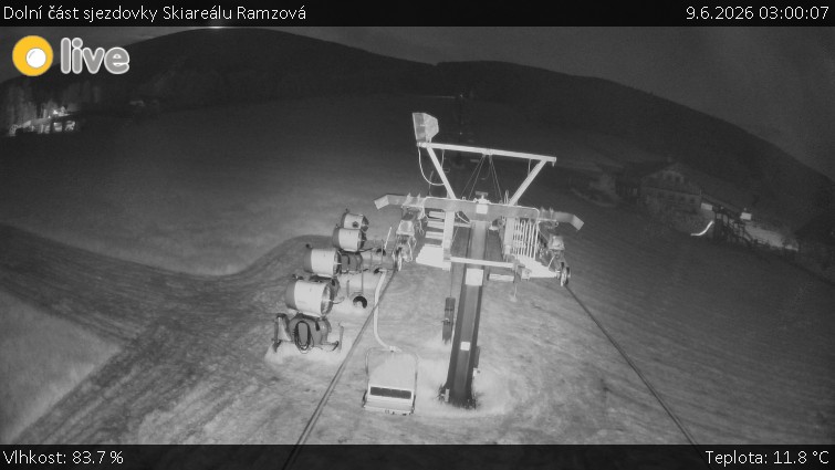 Horské atrakce Ramzová - Dolní část sjezdovky Skiareálu Ramzová - 9.6.2026 v 03:00