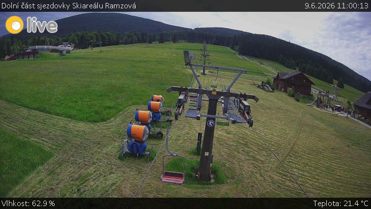 Horské atrakce Ramzová - Dolní část sjezdovky Skiareálu Ramzová - 9.6.2026 v 11:00