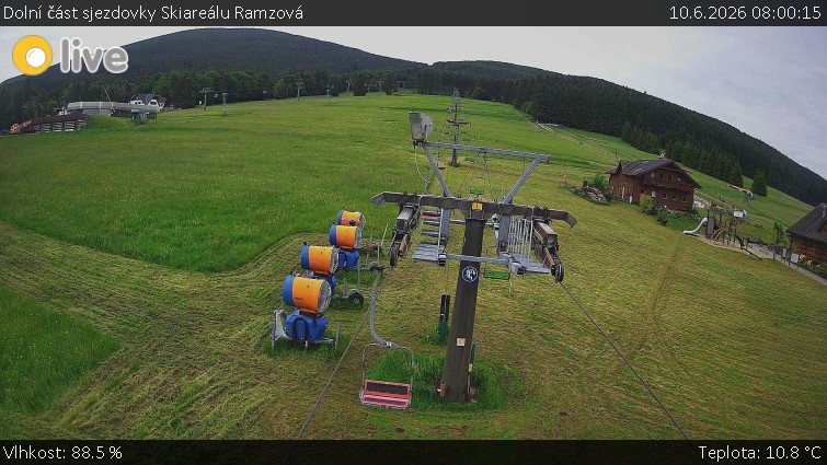 Horské atrakce Ramzová - Dolní část sjezdovky Skiareálu Ramzová - 10.6.2026 v 08:00