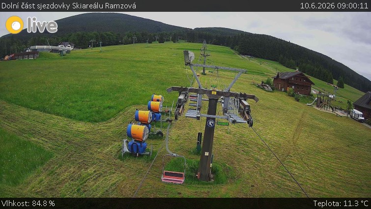 Horské atrakce Ramzová - Dolní část sjezdovky Skiareálu Ramzová - 10.6.2026 v 09:00
