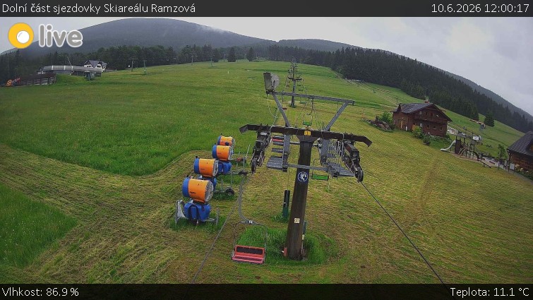 Horské atrakce Ramzová - Dolní část sjezdovky Skiareálu Ramzová - 10.6.2026 v 12:00