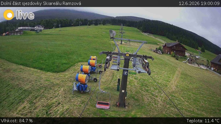 Horské atrakce Ramzová - Dolní část sjezdovky Skiareálu Ramzová - 12.6.2026 v 19:00