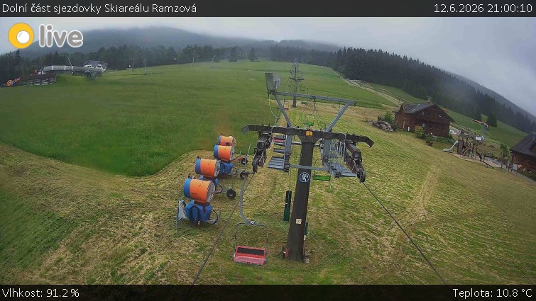 Horské atrakce Ramzová - Dolní část sjezdovky Skiareálu Ramzová - 12.6.2026 v 21:00