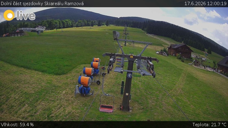 Horské atrakce Ramzová - Dolní část sjezdovky Skiareálu Ramzová - 17.6.2026 v 12:00