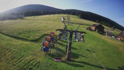 Dolní část sjezdovky Skiareálu Ramzová