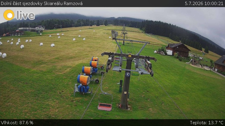 Horské atrakce Ramzová - Dolní část sjezdovky Skiareálu Ramzová - 5.7.2026 v 10:00