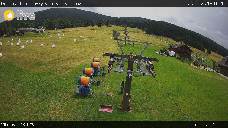 Horské atrakce Ramzová - Dolní část sjezdovky Skiareálu Ramzová - 7.7.2026 v 13:00