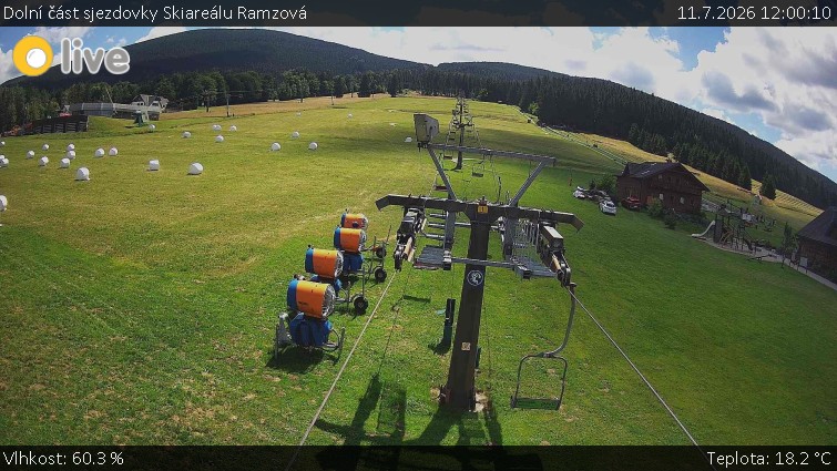 Horské atrakce Ramzová - Dolní část sjezdovky Skiareálu Ramzová - 11.7.2026 v 12:00