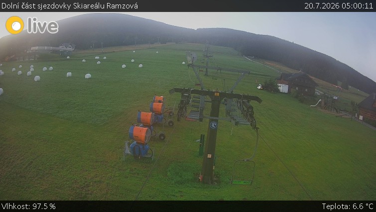 Horské atrakce Ramzová - Dolní část sjezdovky Skiareálu Ramzová - 20.7.2026 v 05:00