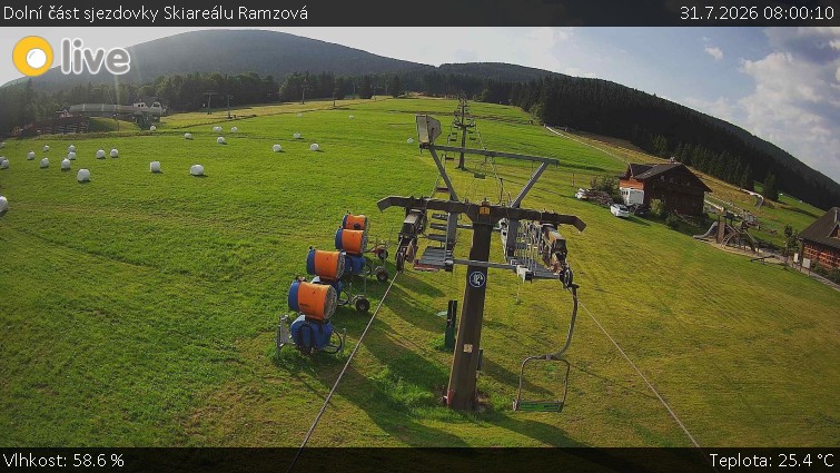Horské atrakce Ramzová - Dolní část sjezdovky Skiareálu Ramzová - 31.7.2026 v 08:00
