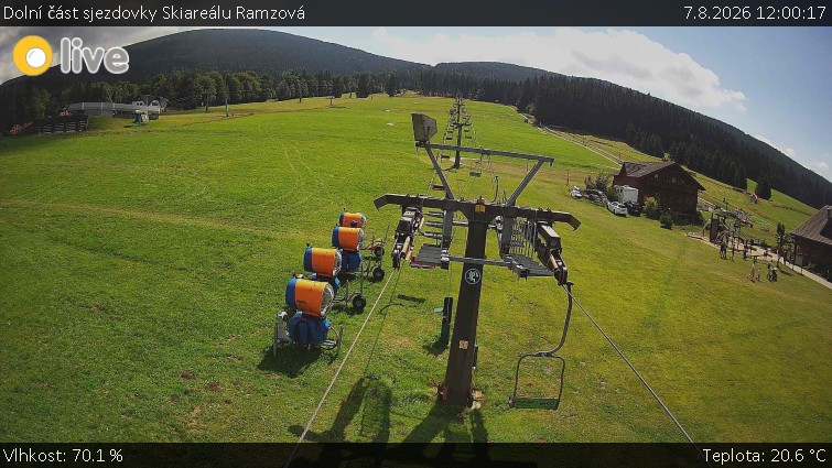 Horské atrakce Ramzová - Dolní část sjezdovky Skiareálu Ramzová - 7.8.2026 v 12:00