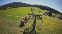Dolní část sjezdovky Skiareálu Ramzová