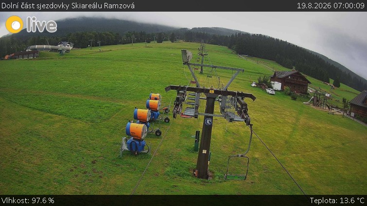 Horské atrakce Ramzová - Dolní část sjezdovky Skiareálu Ramzová - 19.8.2026 v 07:00