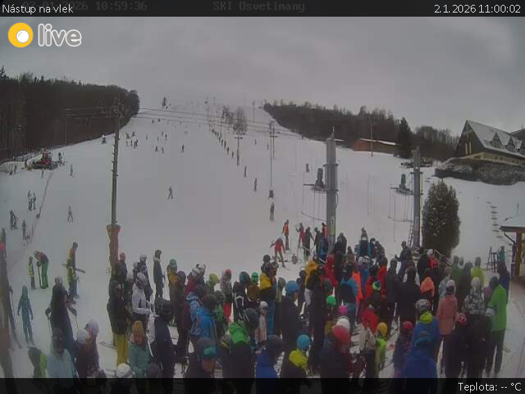Ski Park Osvětimany - Nástup na vlek - 2.1.2026 v 11:00