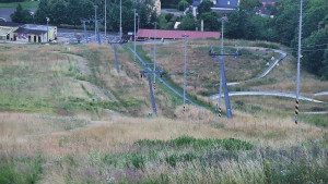 Skiareál Hlubočky - Horní část sjezdovky skiareálu Hlubočky - 4.7.2025 v 04:55