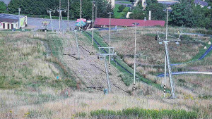 Skiareál Hlubočky - Horní část sjezdovky skiareálu Hlubočky - 19.7.2025 v 08:55