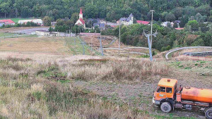 Skiareál Hlubočky - Horní část sjezdovky skiareálu Hlubočky - 12.9.2025 v 06:55