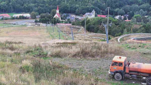Skiareál Hlubočky - Horní část sjezdovky skiareálu Hlubočky - 12.9.2025 v 07:55