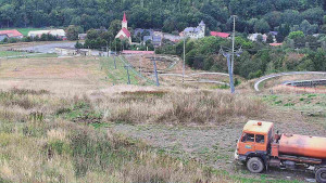Skiareál Hlubočky - Horní část sjezdovky skiareálu Hlubočky - 12.9.2025 v 08:05