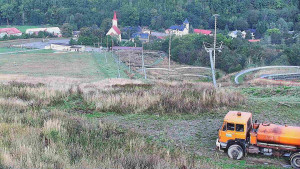 Skiareál Hlubočky - Horní část sjezdovky skiareálu Hlubočky - 18.9.2025 v 07:55