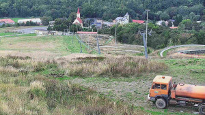 Skiareál Hlubočky - Horní část sjezdovky skiareálu Hlubočky - 18.9.2025 v 09:55