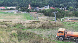 Skiareál Hlubočky - Horní část sjezdovky skiareálu Hlubočky - 18.9.2025 v 11:00