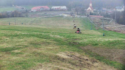 Horní část sjezdovky skiareálu Hlubočky