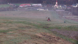 Horní část sjezdovky skiareálu Hlubočky