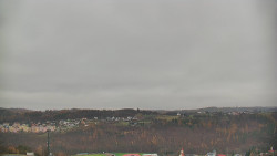 Horní část sjezdovky skiareálu Hlubočky