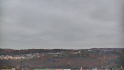 Horní část sjezdovky skiareálu Hlubočky