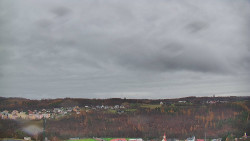 Horní část sjezdovky skiareálu Hlubočky