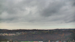 Horní část sjezdovky skiareálu Hlubočky