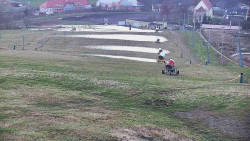 Horní část sjezdovky skiareálu Hlubočky